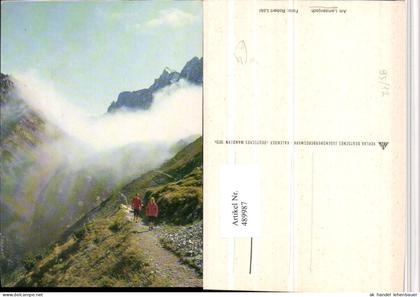 489987,Am Lamsenjoch b. Vomp Bergkulisse Wegpartie