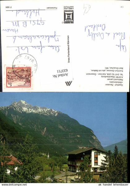 633711,Oberdrauburg Gasthof Pension Stöcklmühl