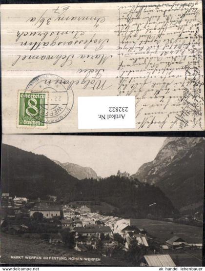 232822,Markt Werfen Totale m. Festung Hohen Werfen