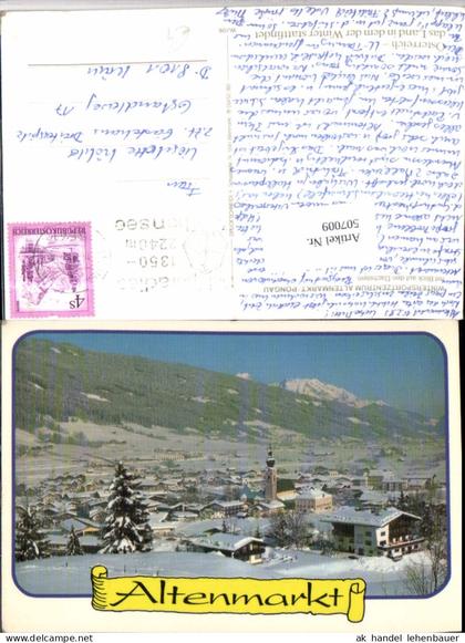 507009,Altenmarkt im Pongau Totale m. Dachstein Winterbild