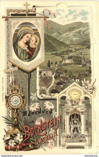 Andenken an Böckstein Gastein - Litho