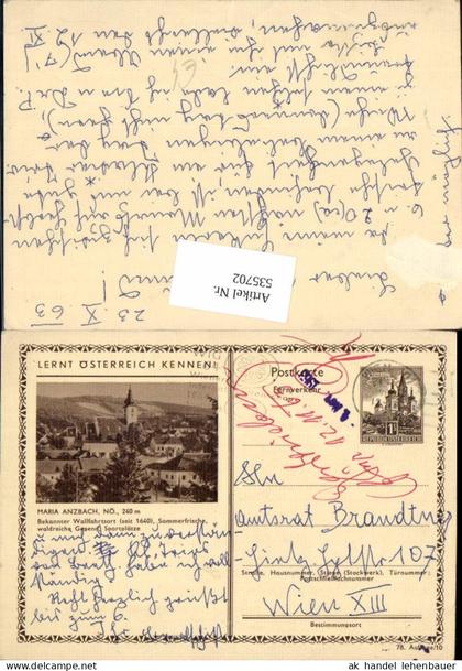 535702,Maria Anzbach bei Neulengbach Postkarte