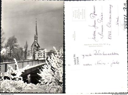 376534,Zeltweg Brücke Kirche Winterbild