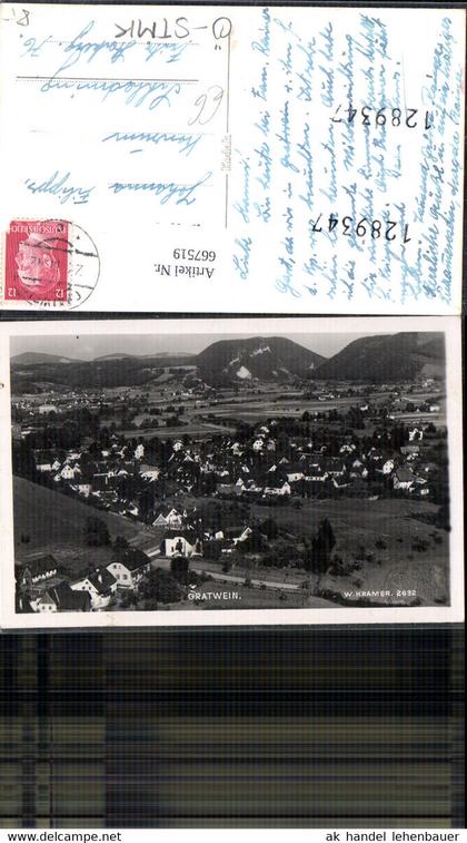 667519,Foto Ak Gratwein Totale