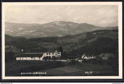AK Eibiswald, Schloss Eibiswald mit Umgebung aus der Vogelschau