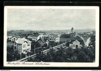 AK Fürstenfeld, Blick in die Schillerstrasse