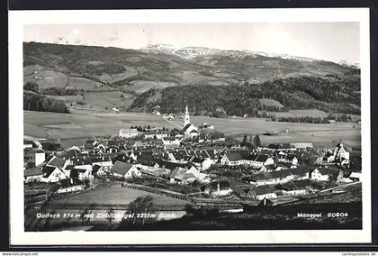 AK Obdach /Stmk., Teilansicht mit Zirbitzkogel