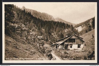 AK Thörl, Fölz bei Aflenz, Gasthaus Schwabenbartl mit Umgebung