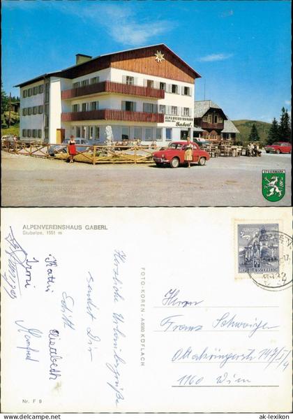 Ansichtskarte Köflach ALPENVEREINSHAUS GABERL Stubalpe, 1551 m 1970