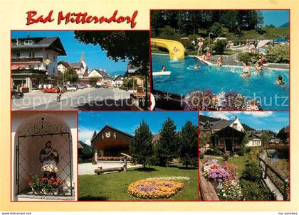 Bad Mitterndorf Hauptstrasse Kurpark Freibad Heiligenfigur