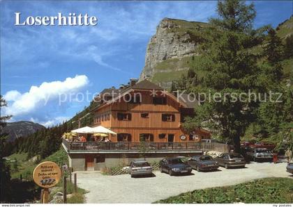 Loserhuette Berggaststaette mit Loser Totes Gebirge
