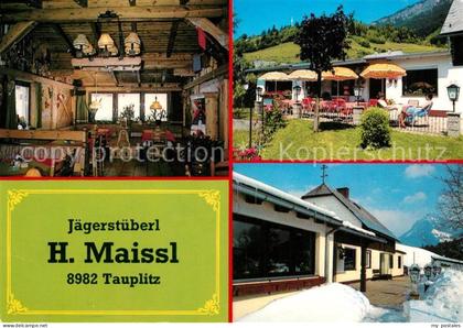 Tauplitz Jaegerstueberl Gastraum Terrasse