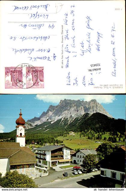 723415 Ehrwald Dorfplatz Zugspitze Gemeinde Ehrwald Bez. Reutte