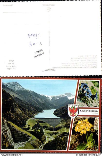 723616 Kaunertalkraftwerk Tiroler Wasserkraftwerke Gemeinde Kaunertal