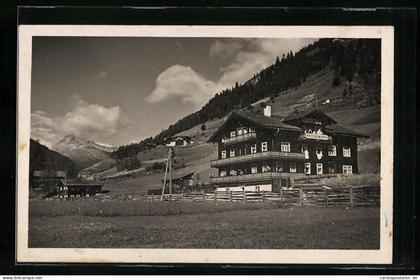 AK St. Jakob im Defereggental, Ortspartie mit Hotel Forellenhof
