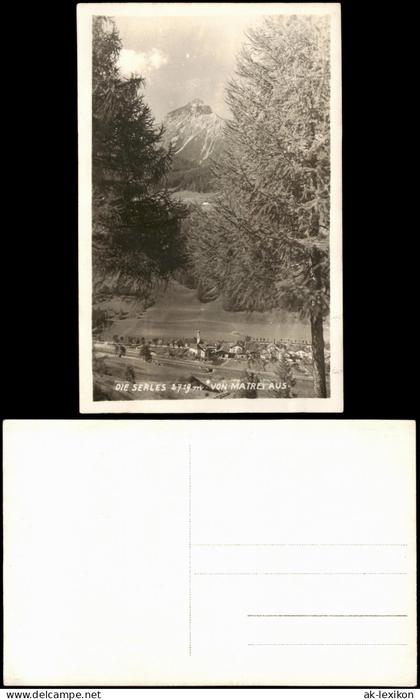 Ansichtskarte Matrei am Brenner Die Serles - Fotokarte 1930
