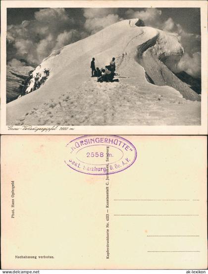 Prägraten am Großvenediger Großvenediger Bergsteiger am Gipfel Alpen 1931