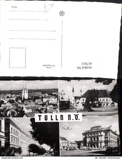 417611,Tulln Totale Rathaus Gebäude Mehrbildkarte