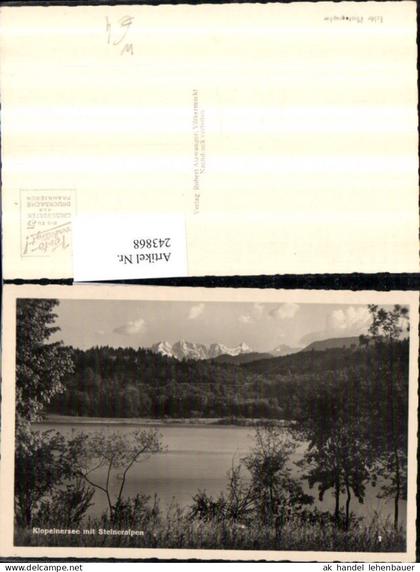243868,Klopeinersee b. Völkermarkt m. Steineralpen