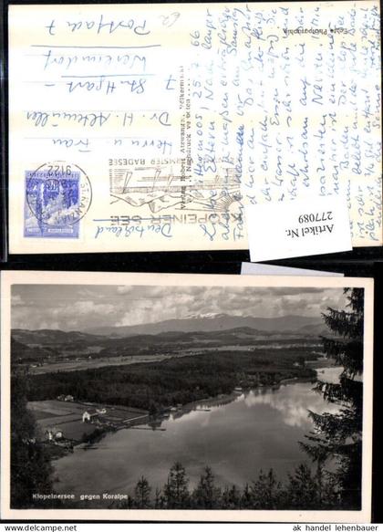 277089,Klopeinersee See geg. Koralpe b. Völkermarkt