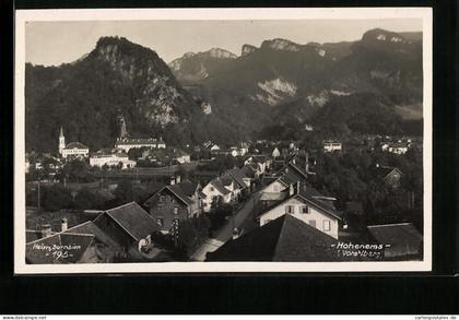 AK Hohenems, Ortsansicht aus der Vogelschau