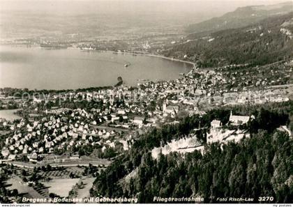 Bregenz Bodensee Fliegeraufnahme Bodensee Gebhardsberg