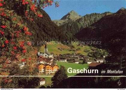 Gaschurn Vorarlberg Panorama mit der Vallula
