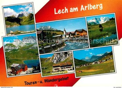 Lech Vorarlberg Monzabonsee Freiburger Huette Lech Koerbersee Ravensburger Huett