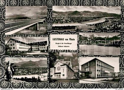 Lustenau Bruecke Stickerei Fabrik Schule Kirche