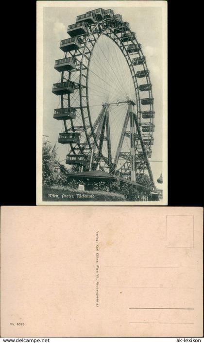 Ansichtskarte Prater-Wien Prater, Riesenrad - Gesamtansicht 1931