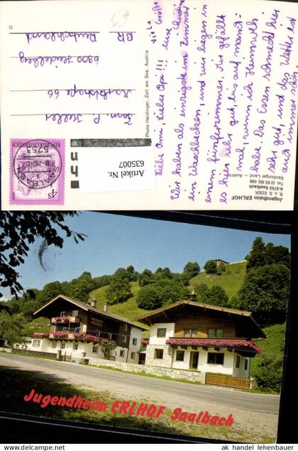 635007,Saalbach Saalbach-Hinterglemm Jugendheim Erlhof