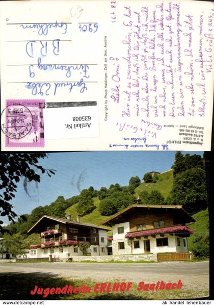 635008,Saalbach Saalbach-Hinterglemm Jugendheim Erlhof