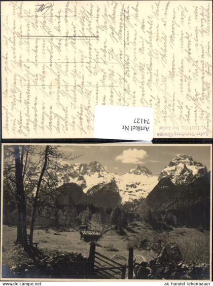 74127,Foto AK Lofer Steinberg Gruppe v. Dorf Au bei Lofer