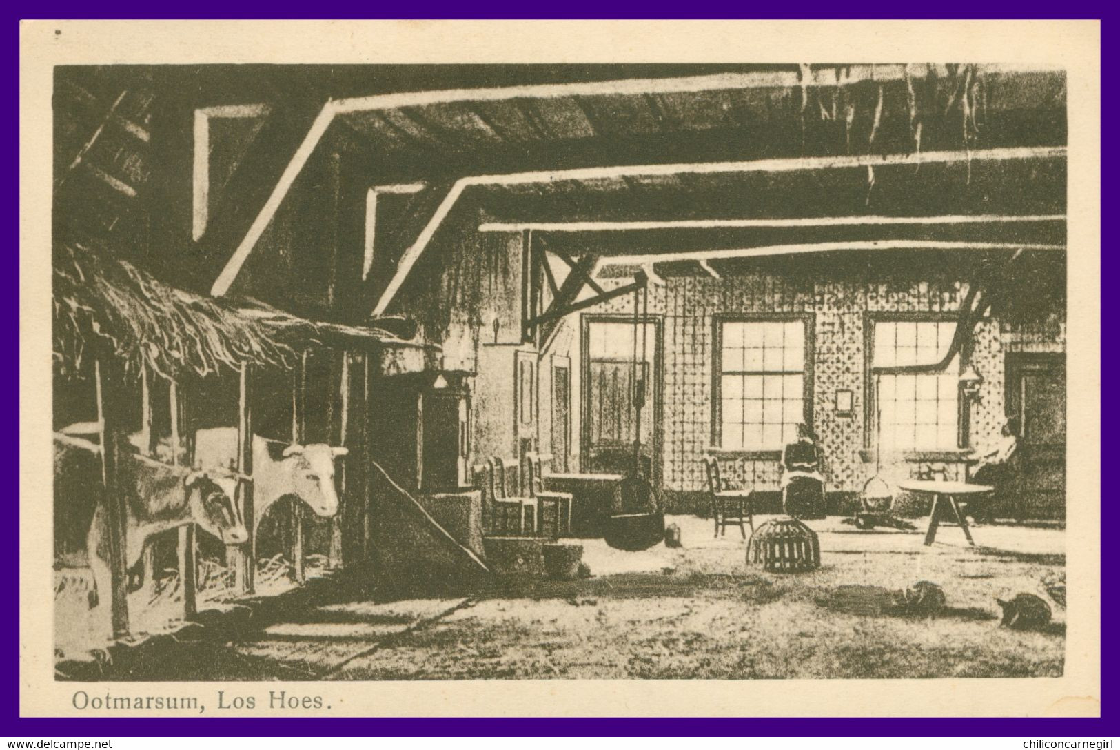 OOTMARSUM - Los Hoes - Etable - Vaches - Ferme - Uitgave J. ROLINK - 1922
