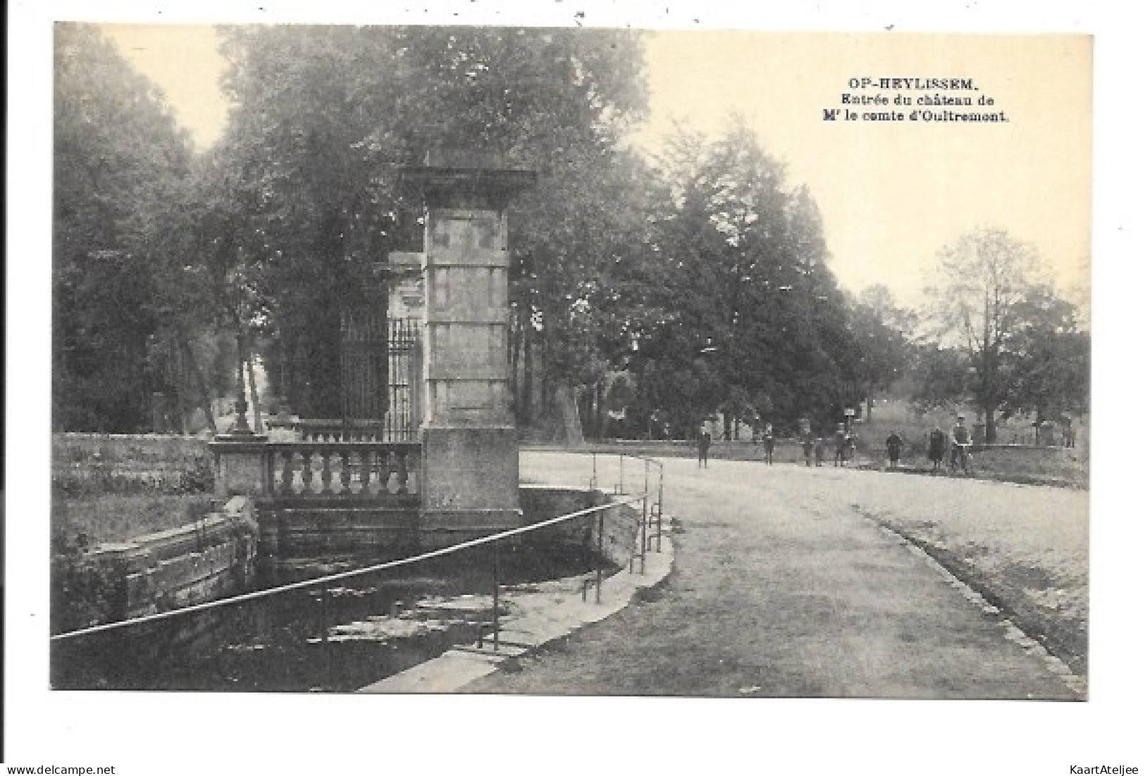 Op-Heylissem - Entrée du chateau de Mr le comte d'Outremont.