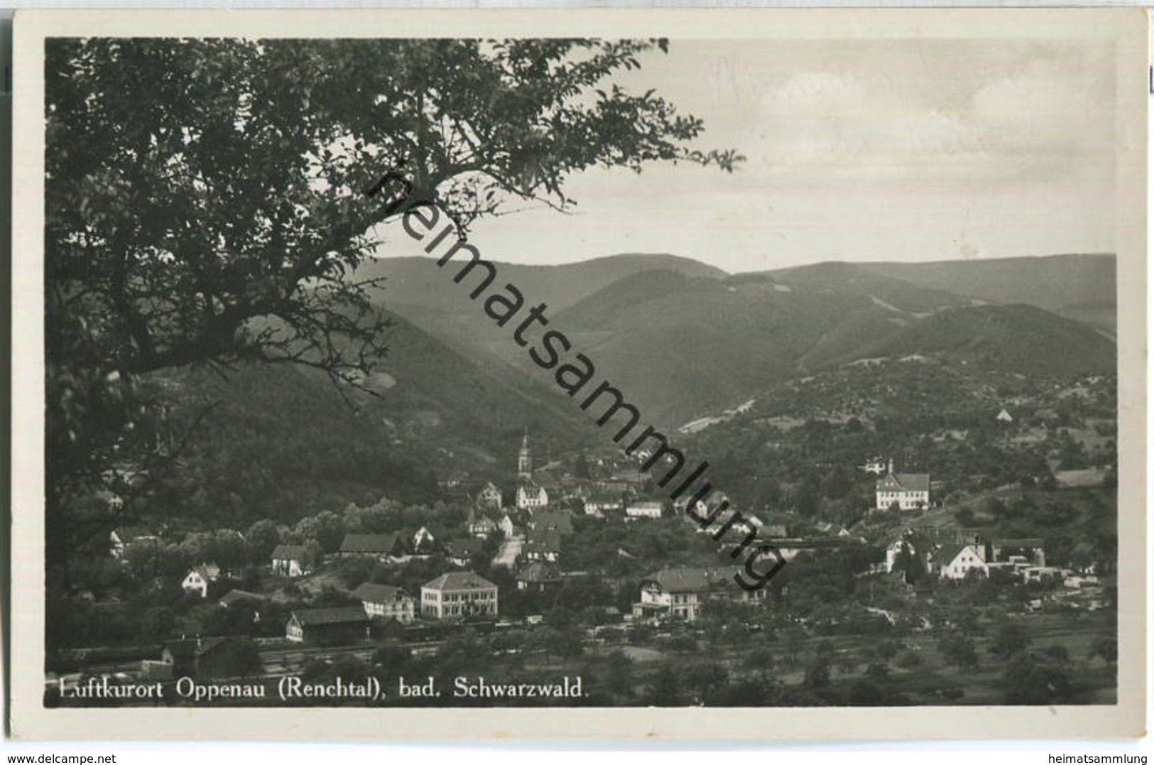 Oppenau - Foto-Ansichtskarte - Bahnpost