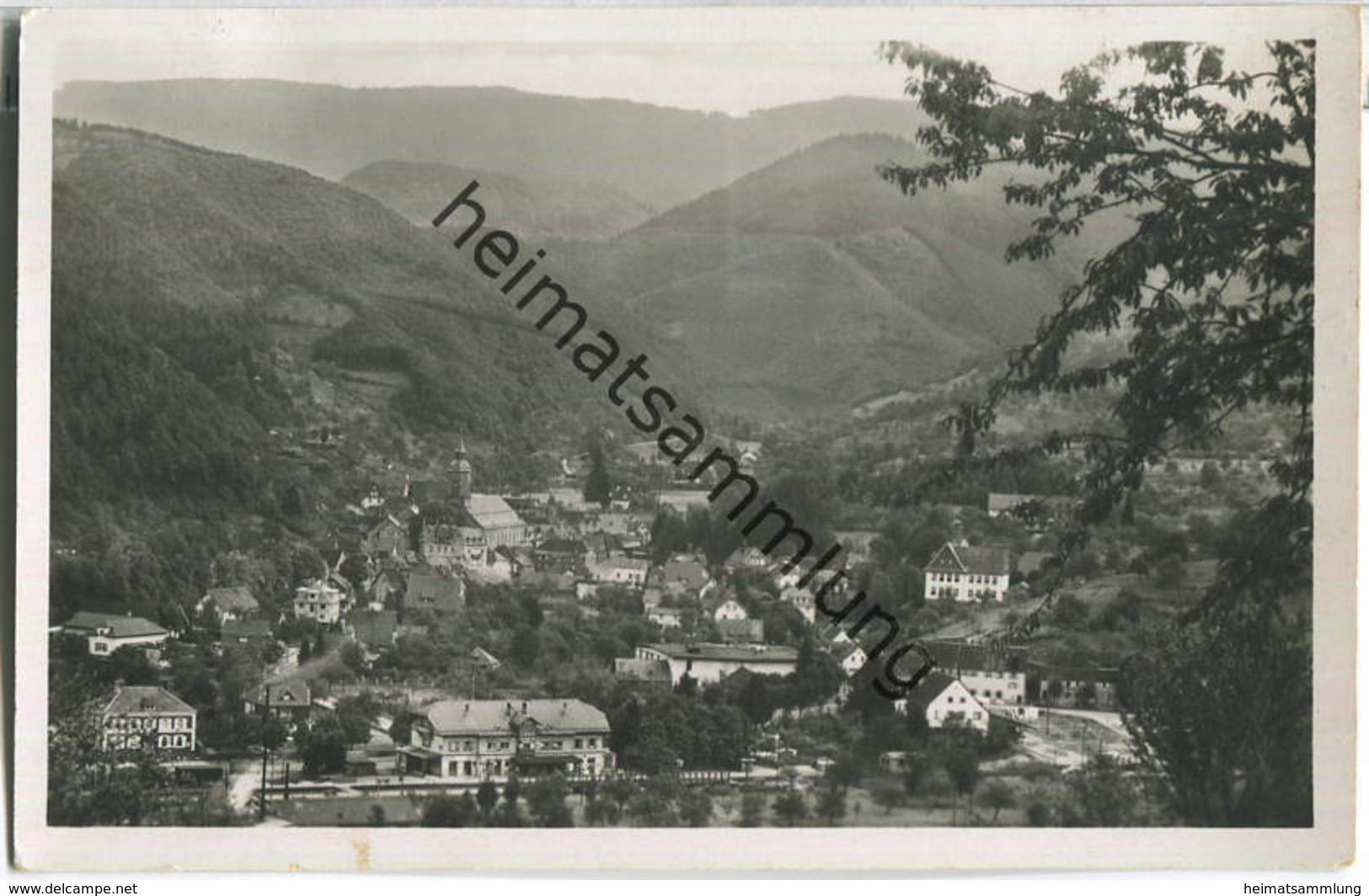 Oppenau - Foto-Ansichtskarte - Bahnpost