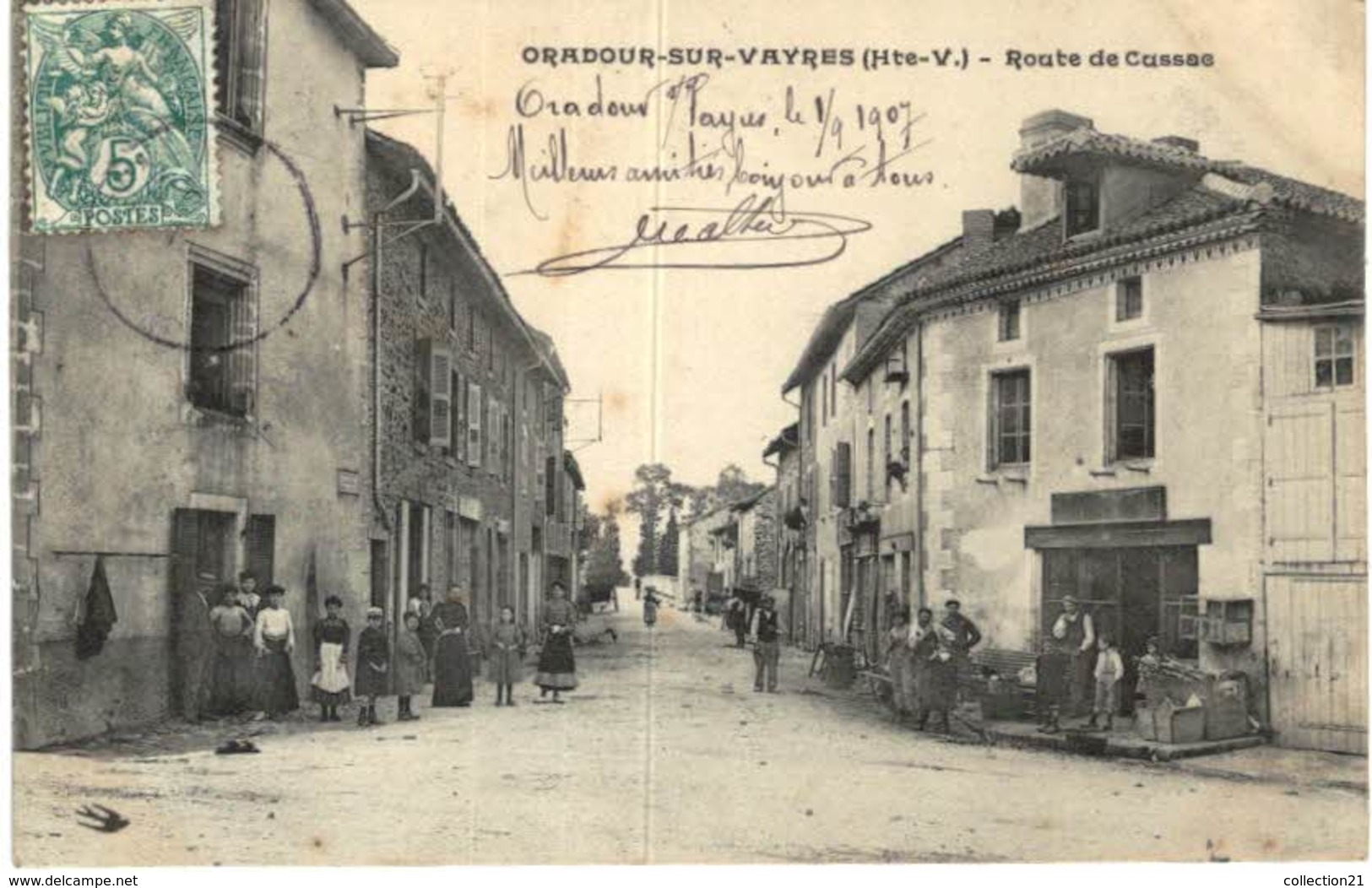 ORADOUR SUR VAYRES .... ROUTE DE CUSSAC