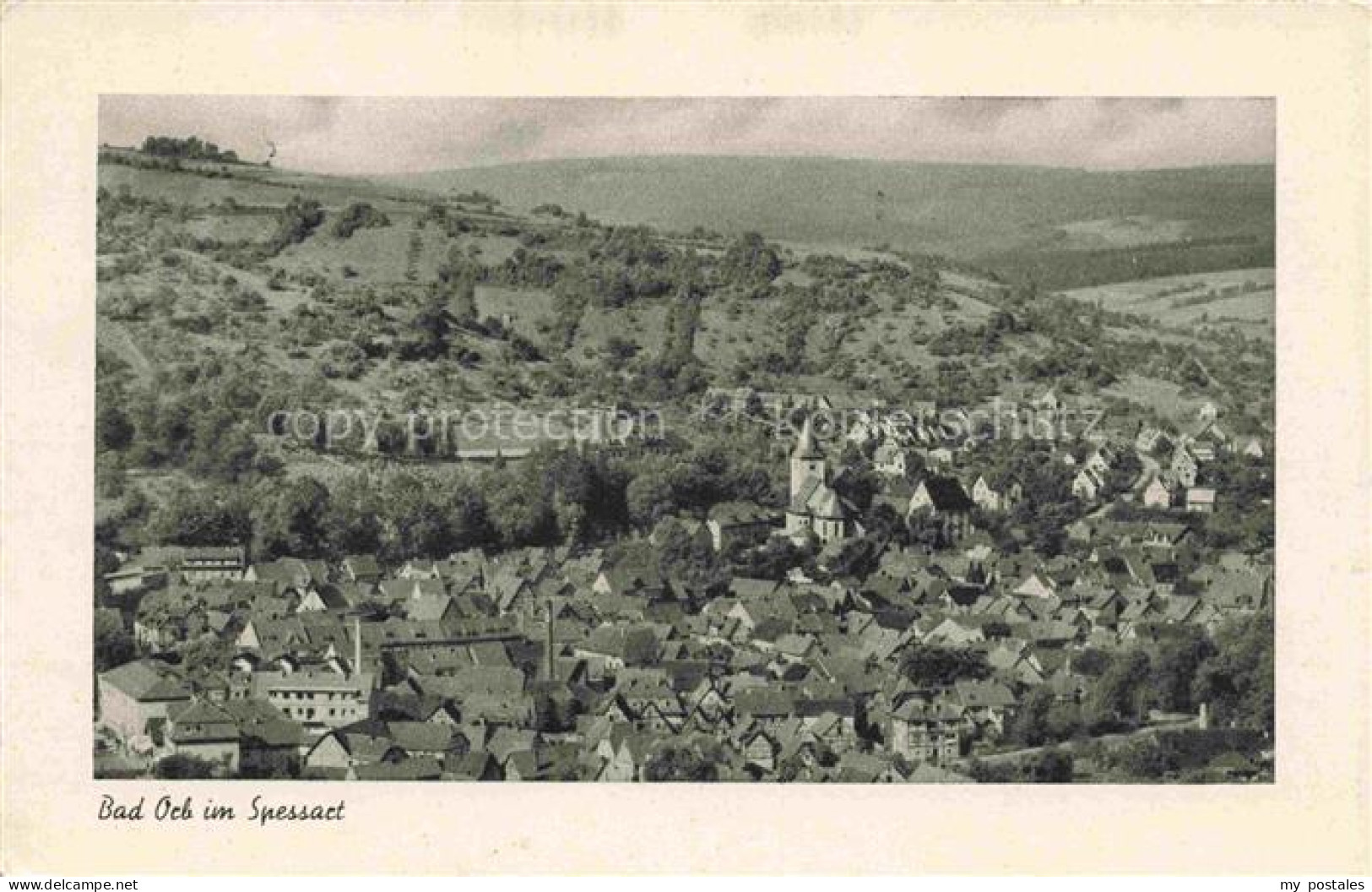 Orb BAD ORB Hessen Bad-Orb Spessart Kurort Stadtpanorama Kirche Dachlandschaft H