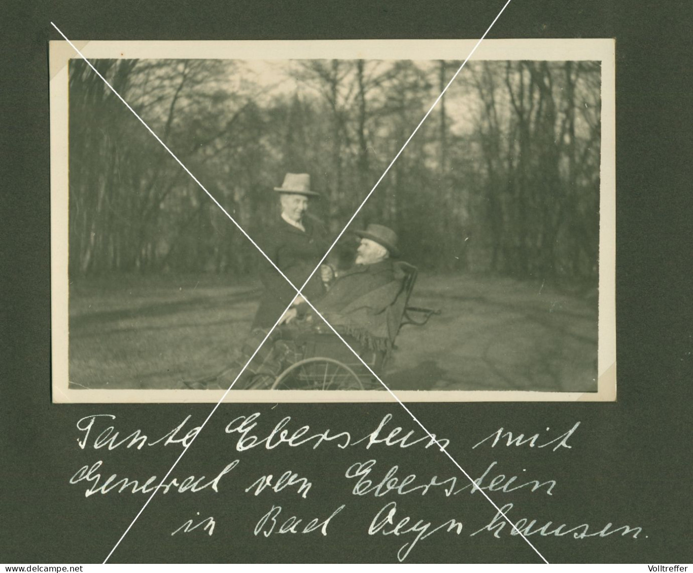 orig AK 1926 Tante Eberstein mit General Freiherr von Eberstein wohnhaft Genshagen / Ludwigsfelde, Herrenhaus Schloß
