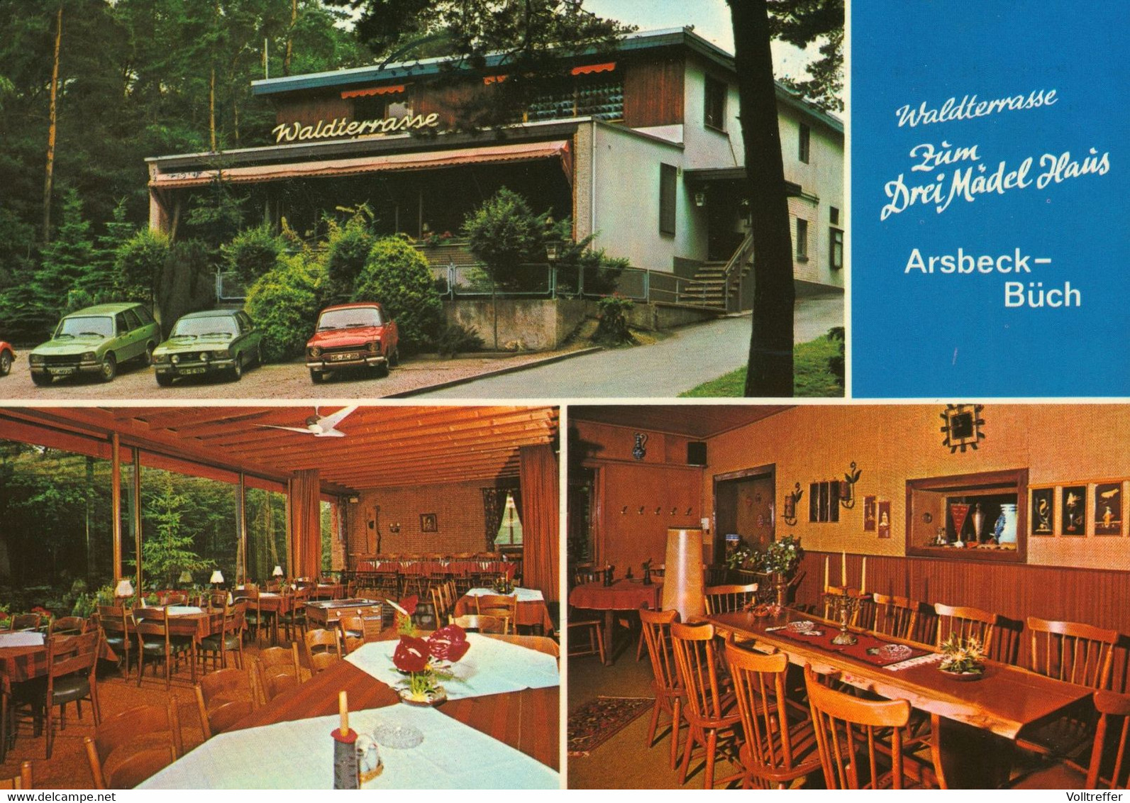 orig. BRD AK 1977 Klostergut Rettershof Cafe Restaurant, bei Königstein Taunus