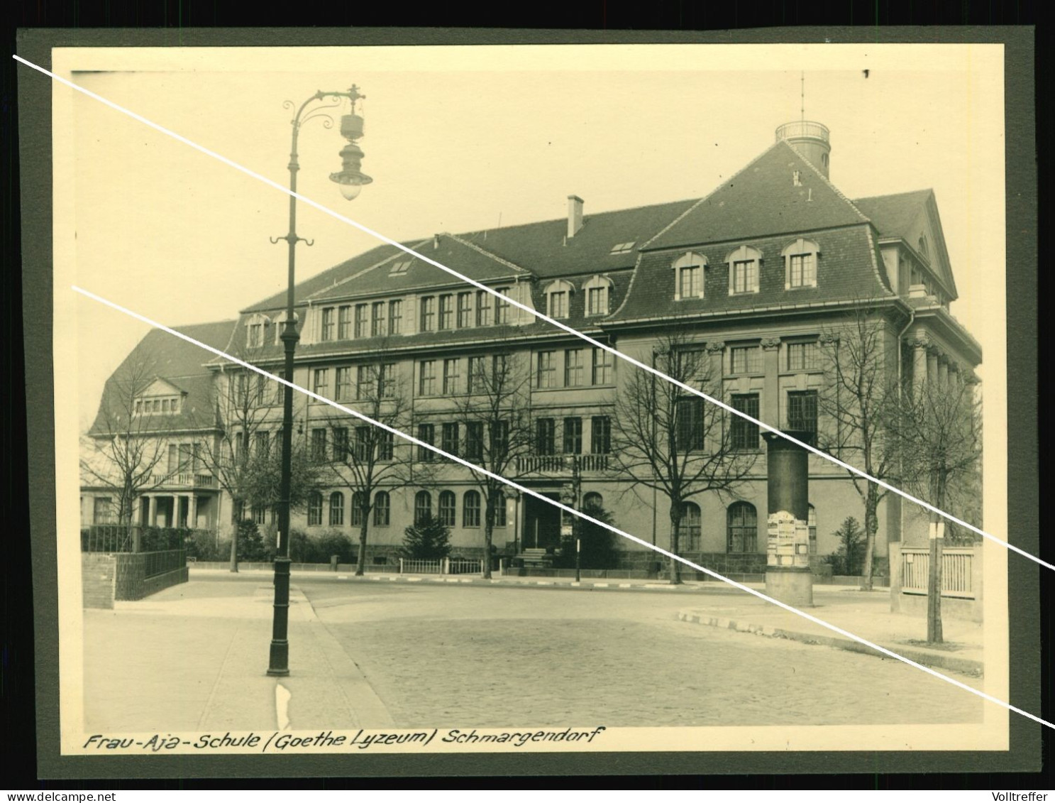 orig. Foto um 1934 Blick auf die Frau Aja Schule Goethe Lyzeum Berlin Schmargendorf Berlin 30s