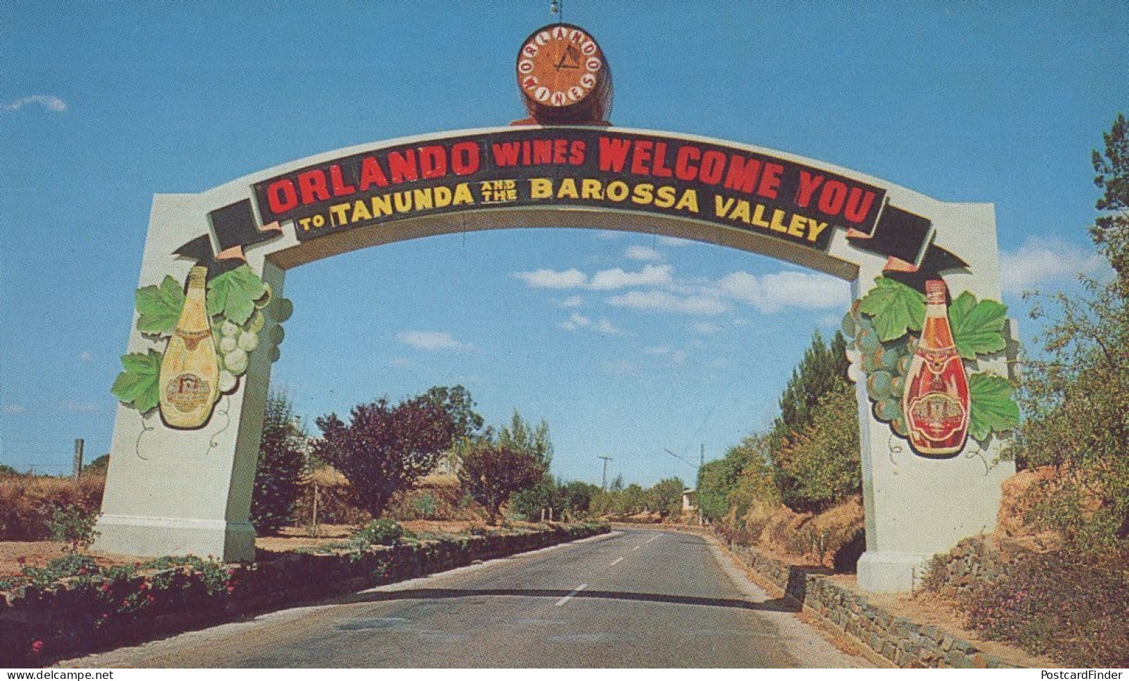 Orlando Wines Welcomes You Barossa Valley Entrance Australia Postcard
