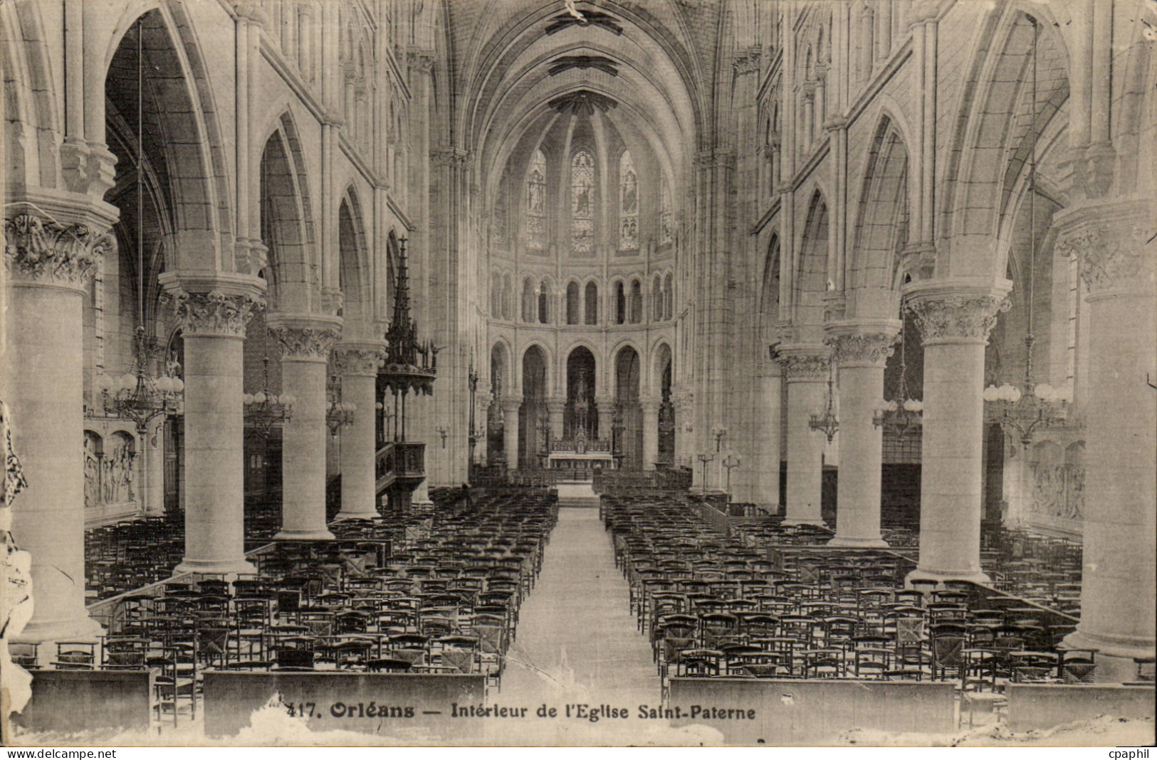 Orleans - Interieur de l'Eglise Saint Paterne - CPA