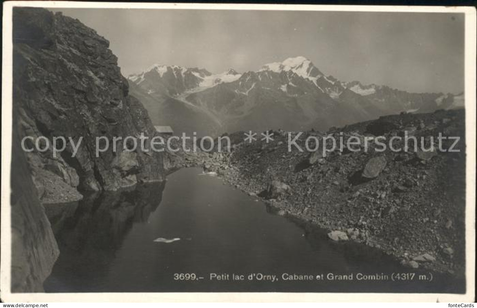 Orny Cossonay Petit Lac d Orny Cabane et Grand Combin