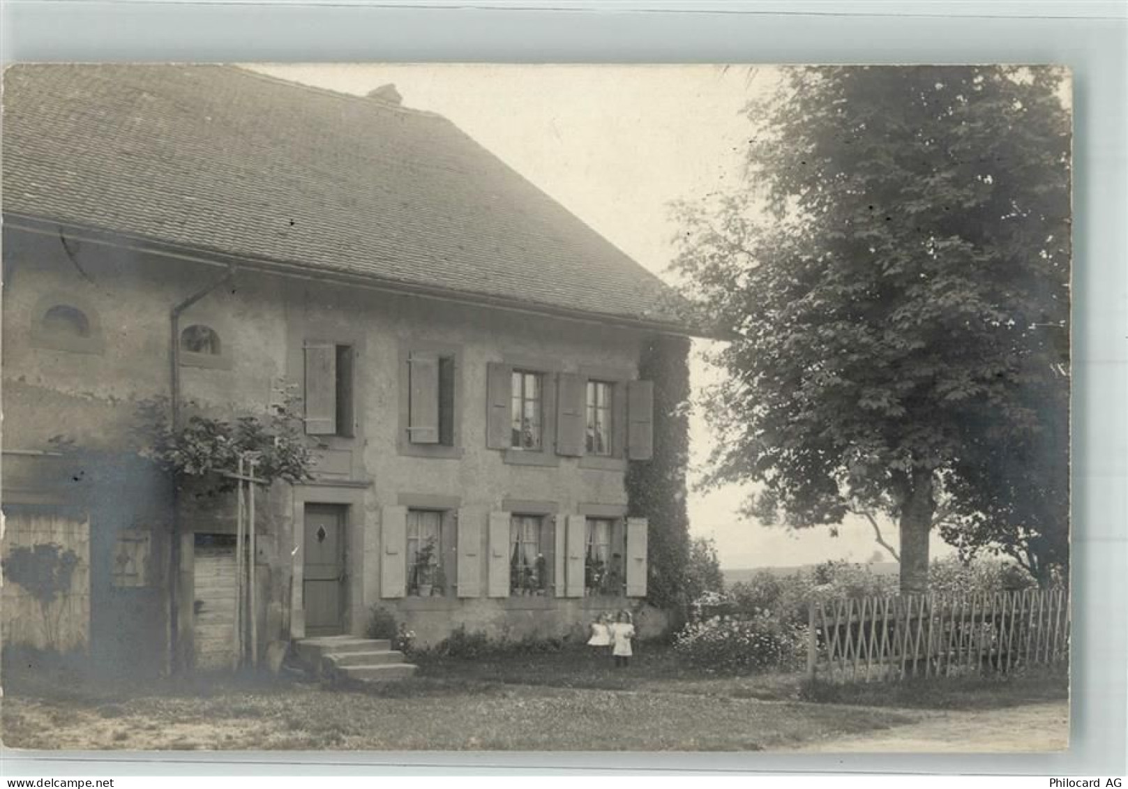 Oron Gare CFF 1914 Foto AK Ort handschriftlich Essertes - 13551951