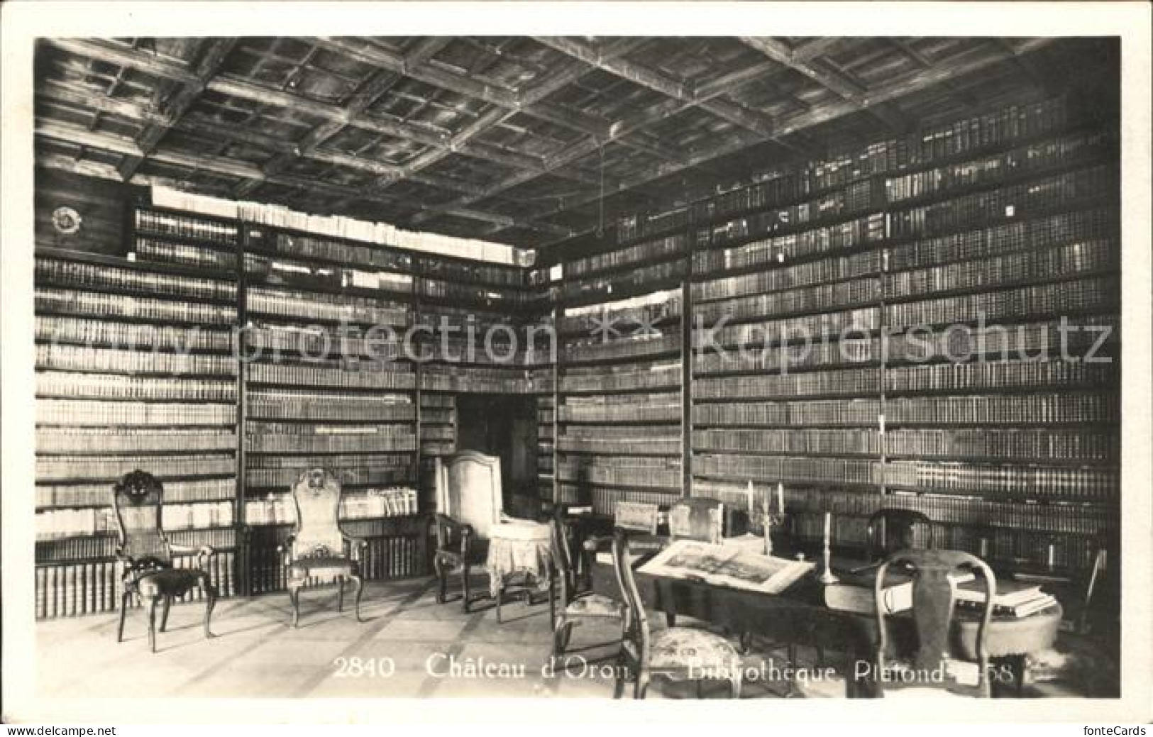 Oron-la-Ville Bibliotheque Plafond