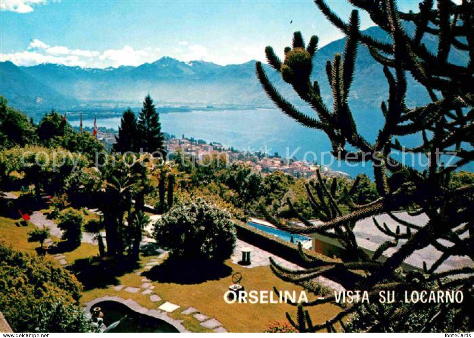 Orselina Locarno Lago Maggiore Vista su Locarno Lago-Maggiore