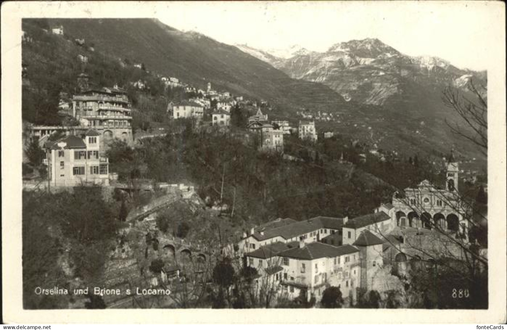 Orselina TI Teilansicht Orselina Brione Tessin