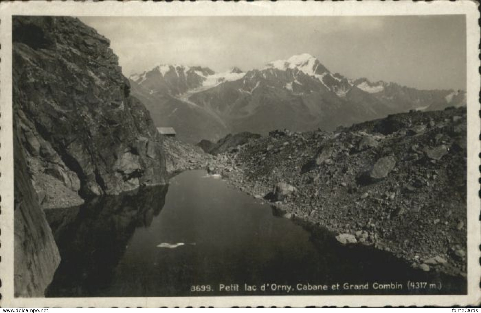 Orsieres Petit lac d Orny Cabane Grand Combin